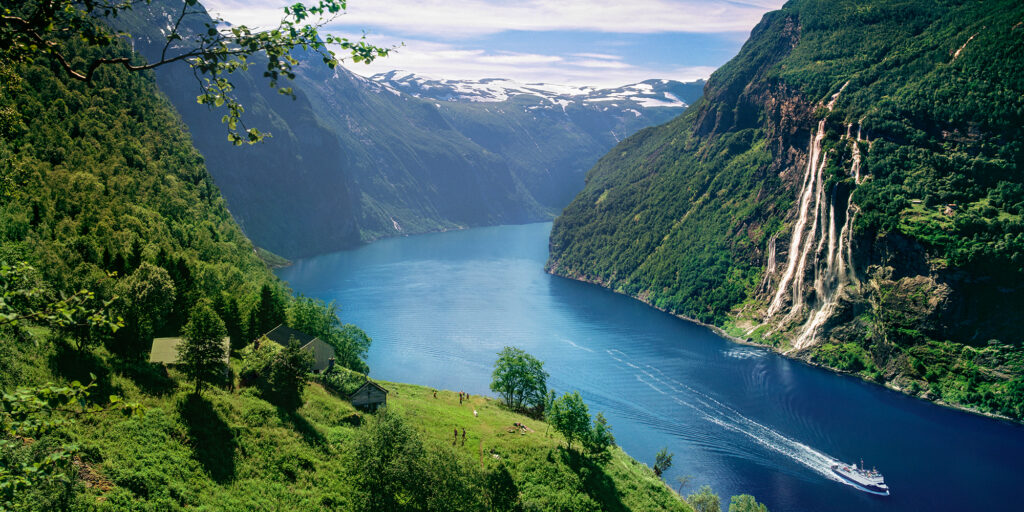 View of Geirangerfjord