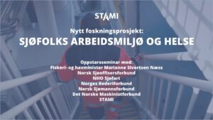 Plakat for seminaret med tittelen "Sjøfolks arbeidsmiljø og helse"