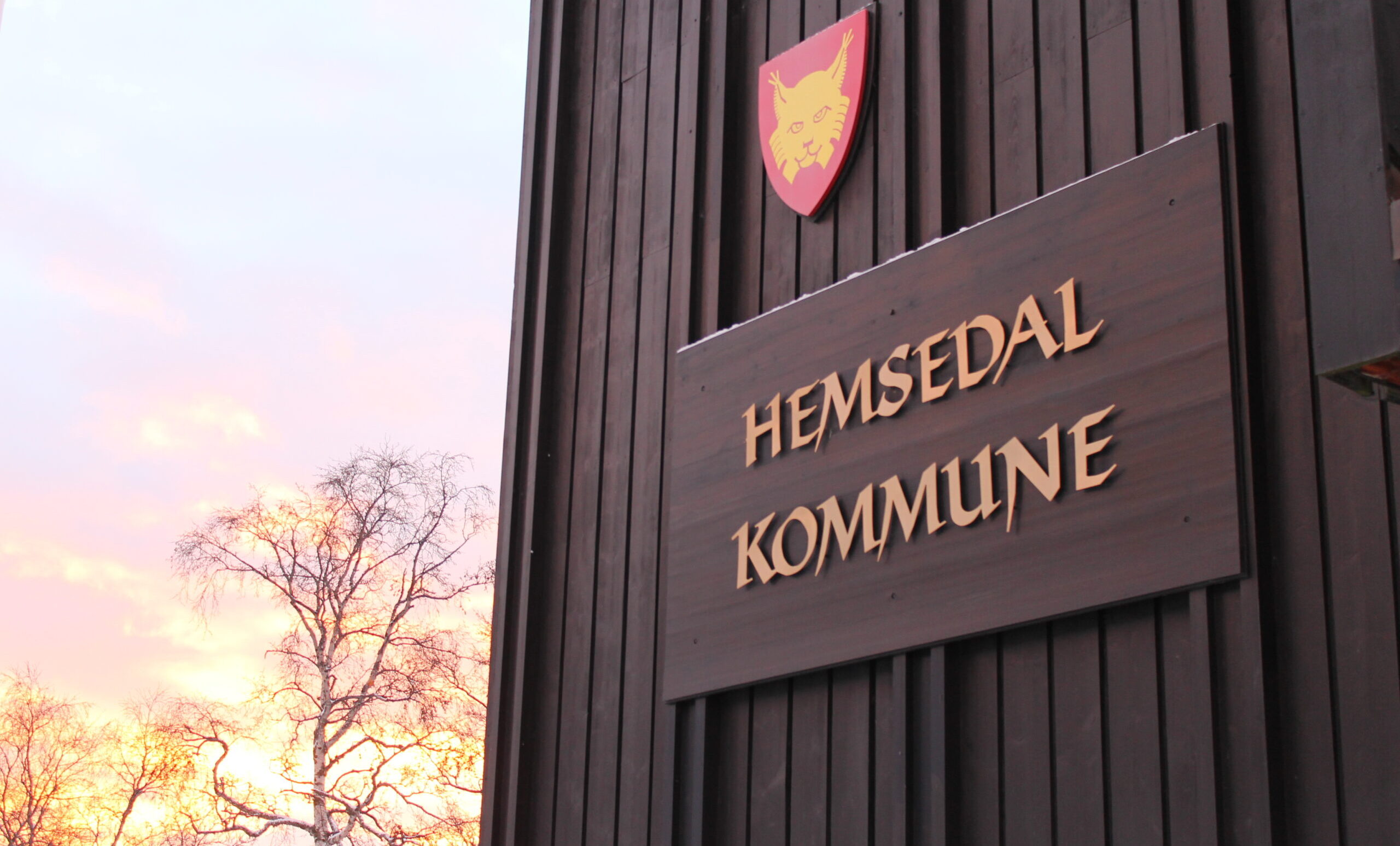 Kommuneskilt fra Hemsedal kommune